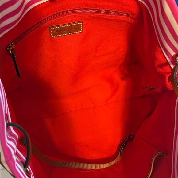 Dooney & Bourke Sullivan Shopper Tote Watermelon/Blue.With dust bag and charm - Picture 8 of 10